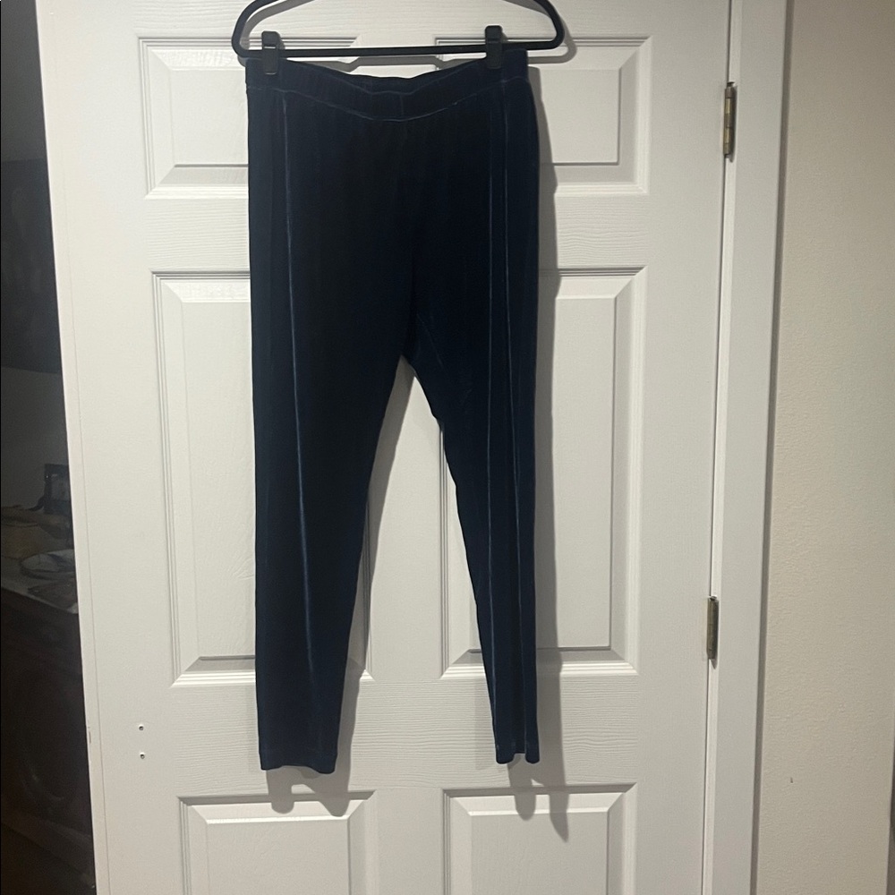 Soft Surroundings Midnight Velvet Pull-On skinny Pants.